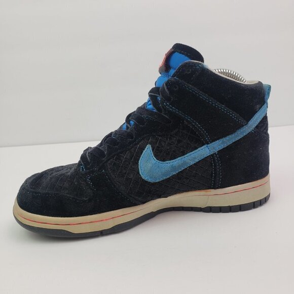Nike Dunk High 6.0 Womens Size 6 Black Velvet Neon Sneaker Shoes 342257-002 - Picture 4 of 11